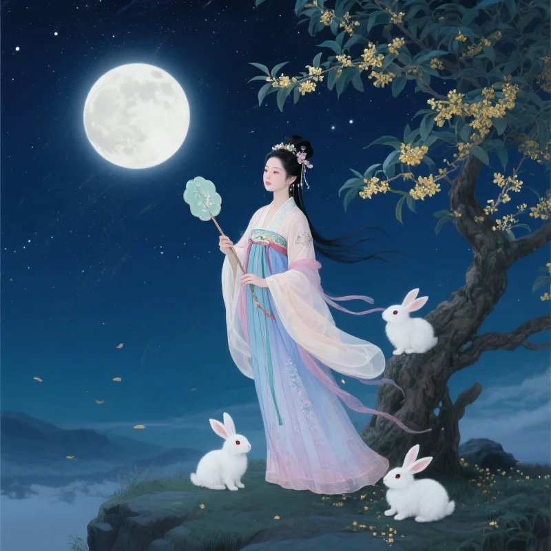 月宫仙子与玉兔